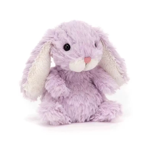 英国jellycat甜美小兔玩偶yummy兔毛绒紫色小兔玩具安抚公仔礼物