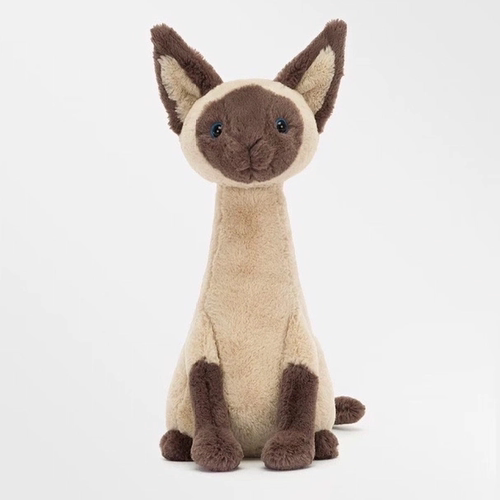 英国Jellycat艾丽斯暹罗猫毛绒玩具可爱猫猫儿童节礼物生日礼物