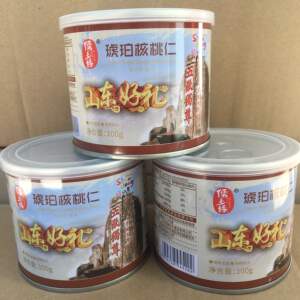 好客山东旅游琥珀核桃仁100g罐装