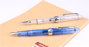 透明示范彩墨钢笔lorelei水妖练字书写学生螺旋帽用笔练字笔