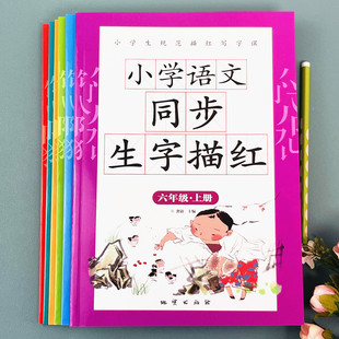 六年级上册练字帖每日一练天天课本练小学语文生字同步描红人教版专用练习写字硬笔书法练字本贴儿童楷书米字格生字本练习