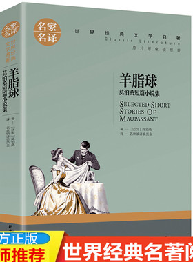 正版羊脂球 项链 莫泊桑短篇小说选 经典世界文学名著小说 名家名译完整版全译本 青少年阅读书籍