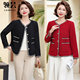 春装 小香风短外套中年妈妈装 百搭开衫 新款 洋气小个子女装 夹克上衣