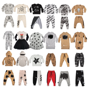 Nununu儿童裤子秋冬男女童婴宝宝时尚运动长裤卫裤潮童长裤3Z