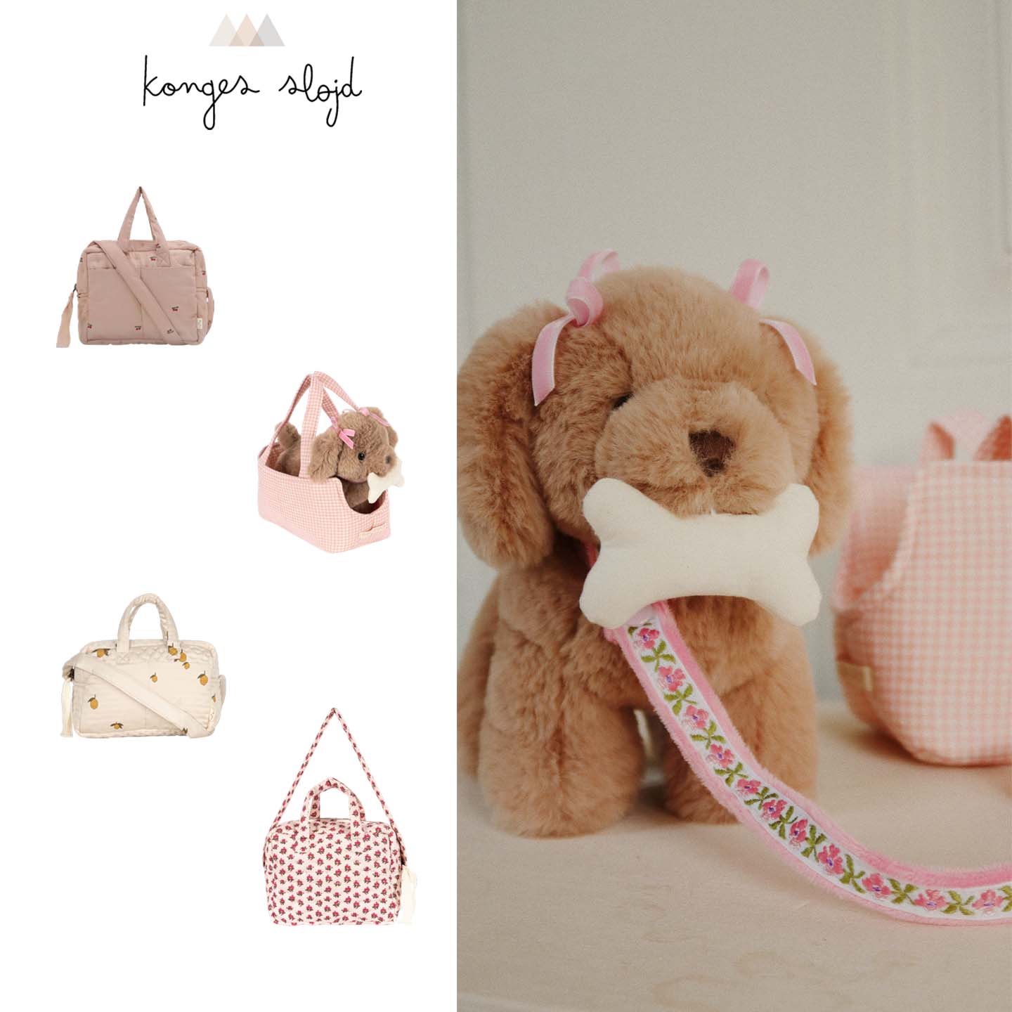 儿童可爱斜跨小包玩偶提篮