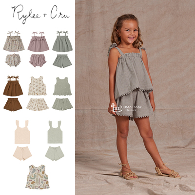 宝宝纯棉柔软背心短裤套装