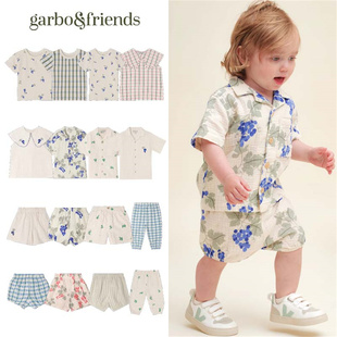 防蚊长裤 Garbo 衬衣短裤 Friends25春夏新款 宝宝男女小儿童短袖
