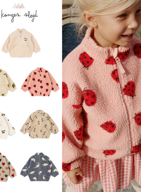 Konges Slojd25秋冬款宝宝男女中小童保暖柔软摇粒绒厚外套夹克5Z