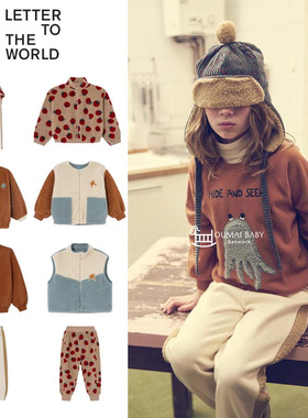 letter to the world24秋冬男女童摇粒绒夹克外套长裤帽子马甲5