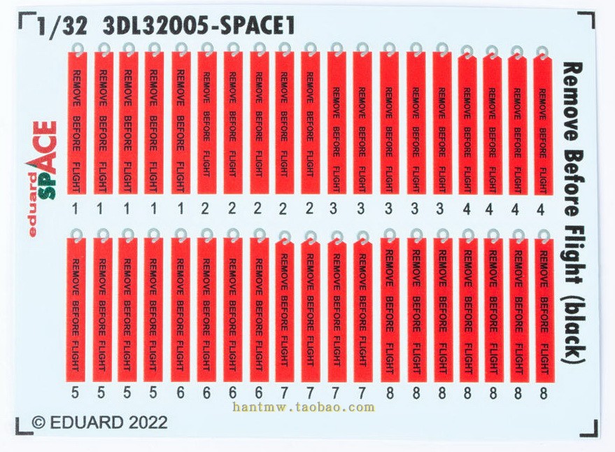 起飞前移除警示条1/32黑字版