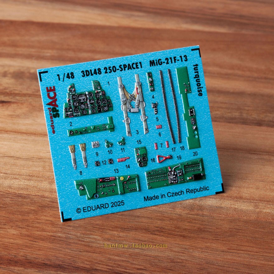 牛魔王3DL48250 Mig-21 F13战斗机1/48模型彩色座舱内饰配牛魔王