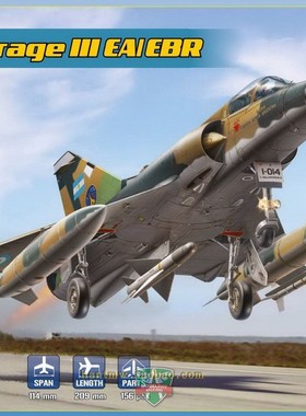 MSVIT72063幻影III/Mirage III EA/EBR战斗轰炸机1/72拼装模型