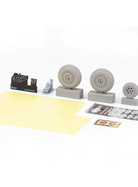 牛魔王644283 B-26B轰炸机1/48模型树脂轮仪表板遮盖加强包配ICM