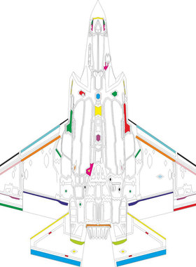 牛魔王EX1098 F-35C战斗机1/48模型外部细节分色喷涂遮盖纸配田宫