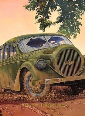 RN823二战德国欧宝 Blitzbus Ludwig Aero客车1/35塑料拼装模型