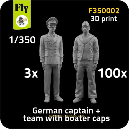 德国海军3军官100水兵1/350兵人