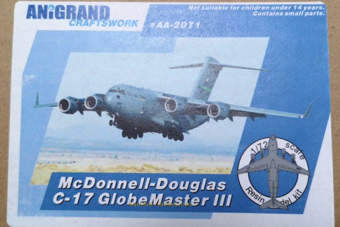 C-17运输机1/72树脂拼装飞机模型图片