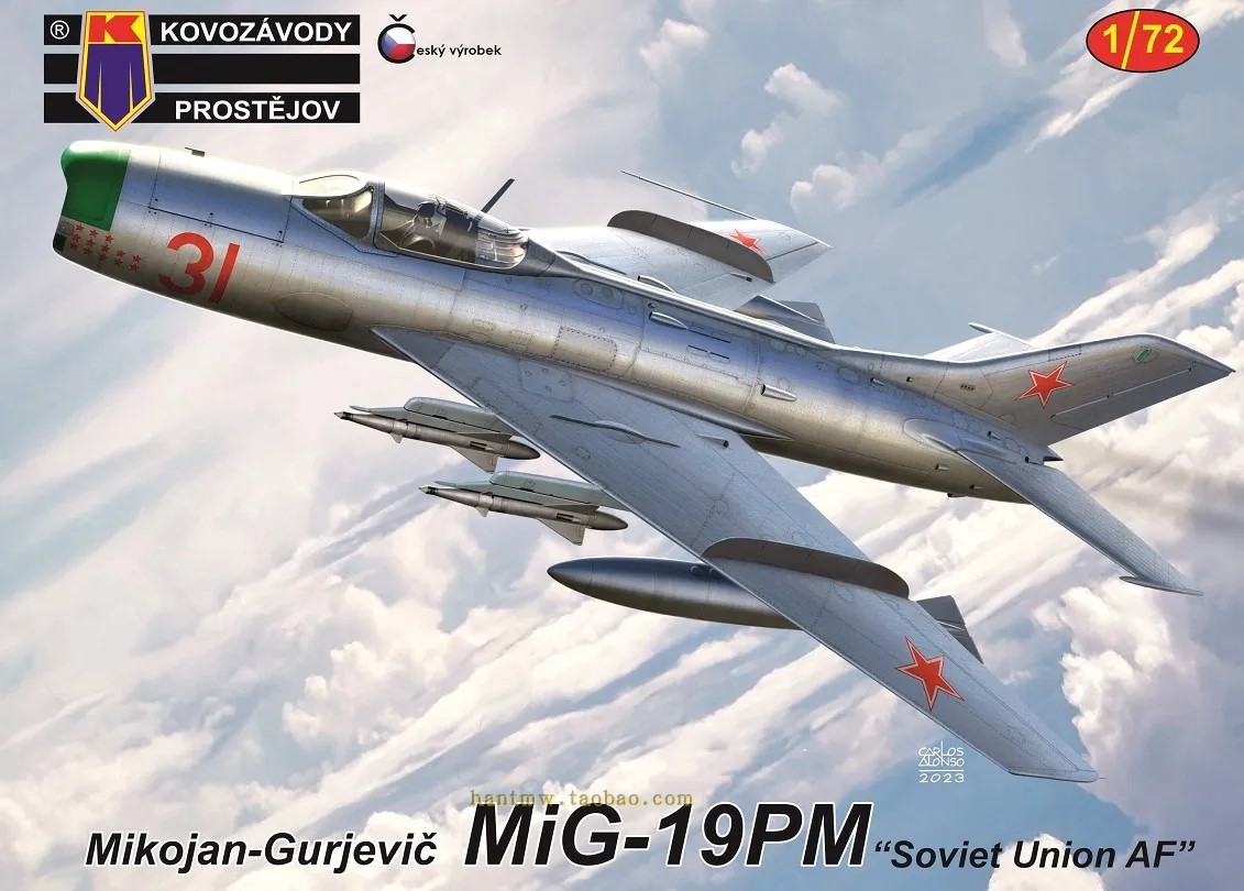 KPM-72411苏联空军米格19PM/Mig-19PM战斗机1/72塑料拼装飞机模型