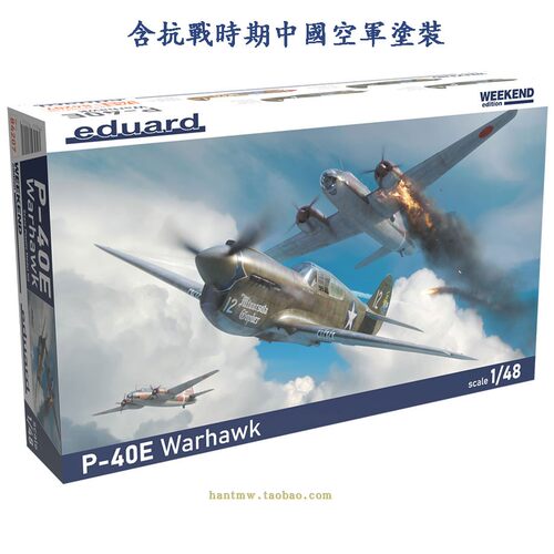 P-40E战斗机1/48塑料拼装模型