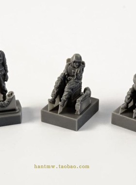 CMKF72349 AH-1武装直升机1/72拼装模型树脂空地勤乘员3个