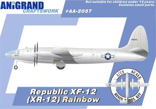 共和XF12侦察机1/72树脂拼装模型