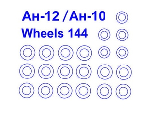 KVM14724安10/安12/An-10/An-12运输机1/144拼装模型遮盖纸