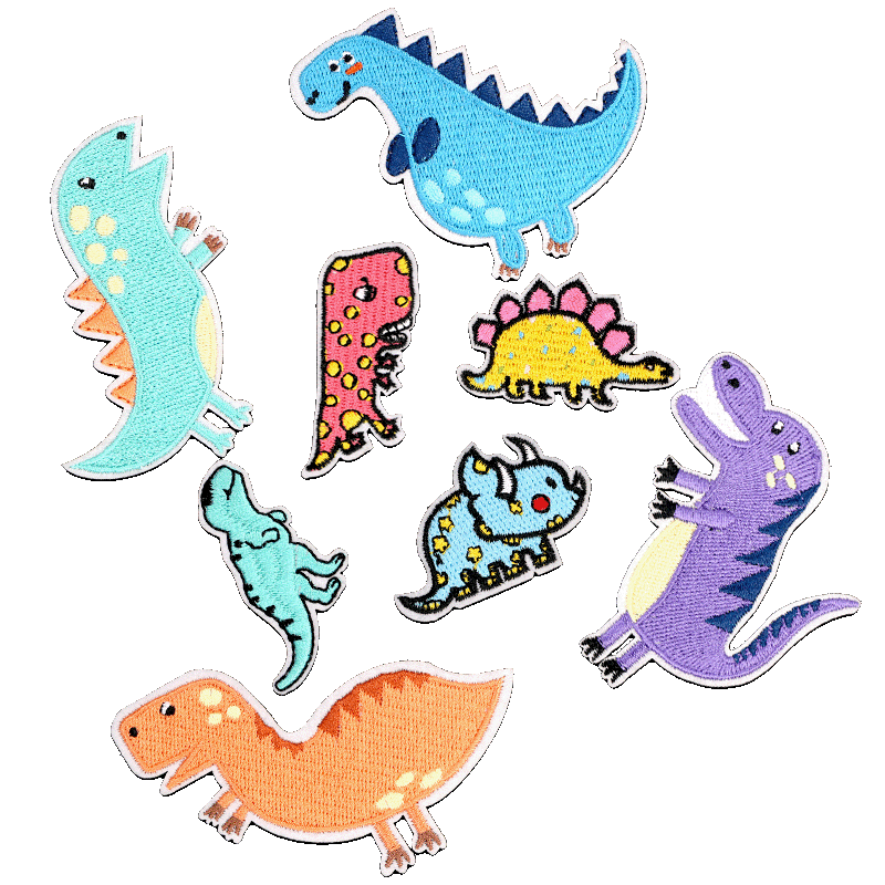 卡通儿童时尚风熨烫破洞刺绣贴