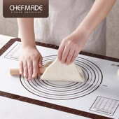 学厨 40cm烘焙工具 大号耐高温硅胶垫加厚和面饼干月饼揉面垫60