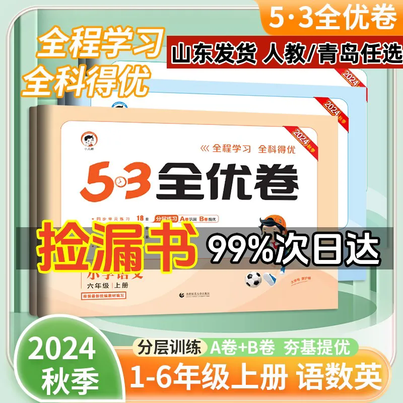 2024版53全优卷小学语数英上下册