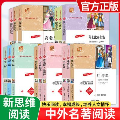 复活浮士德飞鸟集大卫科波菲尔茶花女茶馆悲惨世界百万英镑巴黎圣母院傲慢与偏见高老头哈姆雷特红与黑呼啸山庄基督山伯爵寄小读者