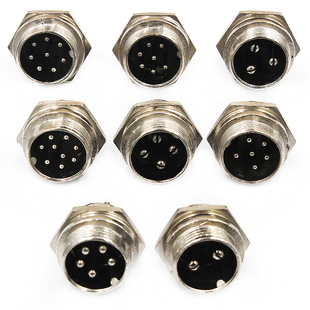 航空插头插座接头GX12 16 20-2/3/4/5/6/8/10/12芯电缆航插连接器