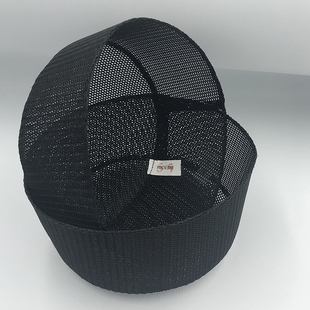 礼拜帽男回族夏季网眼回帽子男新款回族透气网孔回族帽平顶帽网帽