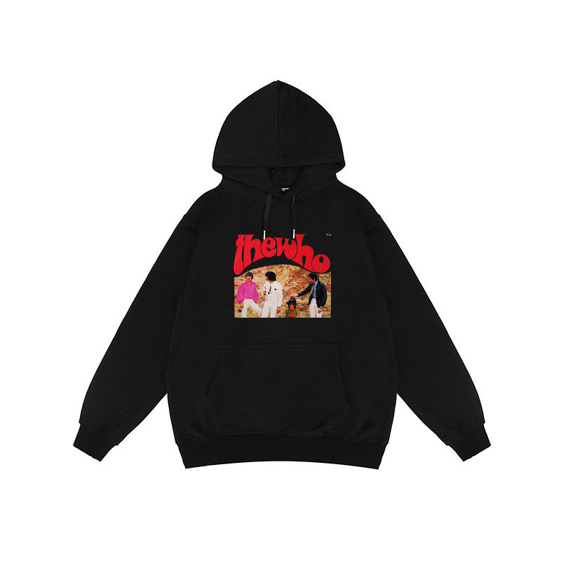 谁人乐队the who街头嘻哈连帽纯棉卫衣摇滚音乐潮牌百搭外套男女