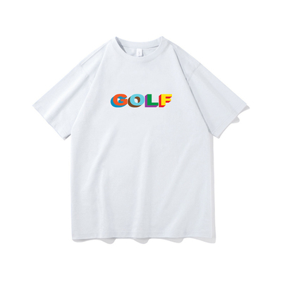 Golf Wang泰勒圆领T恤字母纯棉短袖嘻哈宽松复古美式水洗衣服