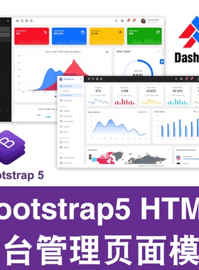 响应式Bootstrap5 HTML后台管理页面模板源代码CSS Dashkote