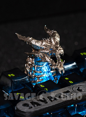 魔兽世界周边原创键帽辛达苟萨冰霜巨龙巫妖王之怒键帽个性礼物