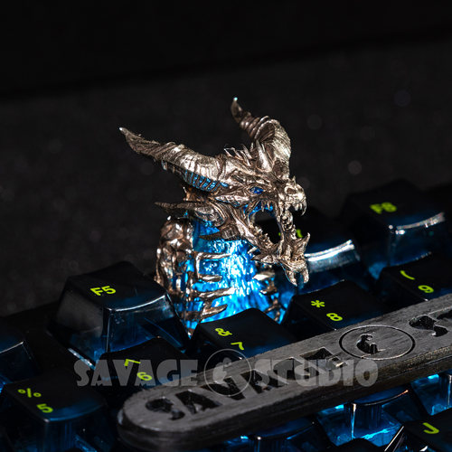 魔兽世界周边原创键帽辛达苟萨冰霜巨龙巫妖王之怒键帽个性礼物