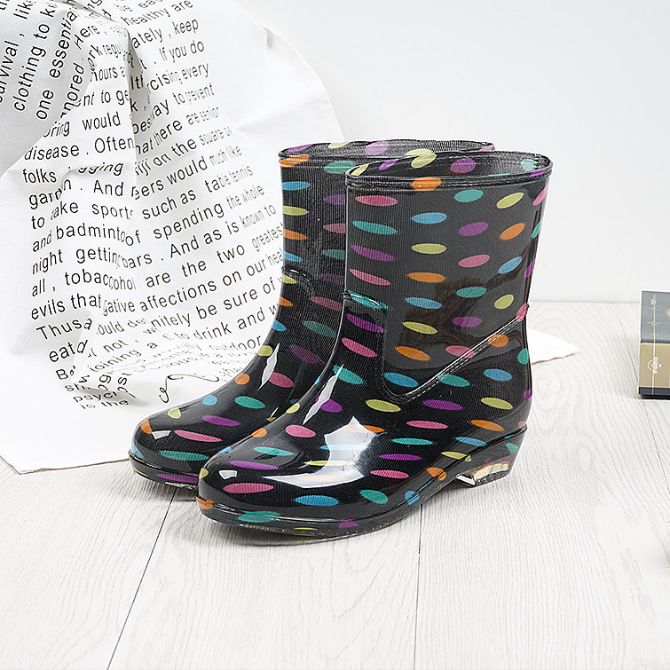 2017新款秋冬季雨鞋女加绒中筒防滑防水女士水鞋耐磨韩版成人雨靴,女鞋,雨鞋,淘宝优惠券,粉丝福利购,淘宝优惠卷