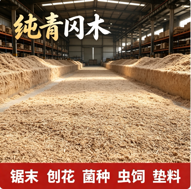 青冈木(栎木)颗粒刨花锯末甲虫饲料香菇木耳天麻培养菌料柏木香樟