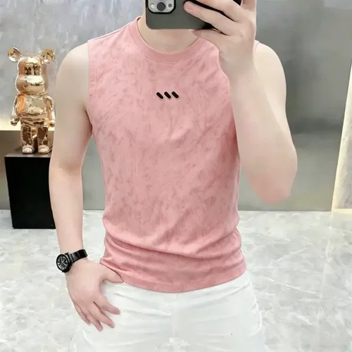 卡尔精品服饰高档男士夏季新款欧版无袖T恤背心休闲百搭坎肩男装