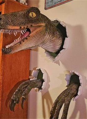 花园恐龙雕像装饰树脂摆件