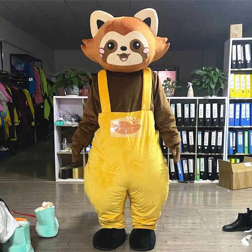 定制动漫广告表演吉祥物小浣熊卡通人偶布偶巡演出装扮道具衣服装