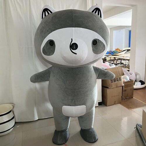 定制动物园动漫充气小浣熊装扮活动表演出卡通人偶道具布偶衣服装