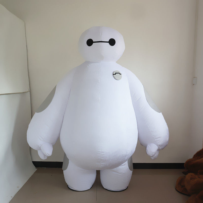 定制动漫电影充气人穿大白机器人气模行走巡演出装扮卡通人偶服装
