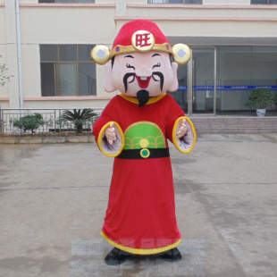 定做动漫开业典礼表演财神活动行走旺神爷道具卡通人偶衣服装巡演