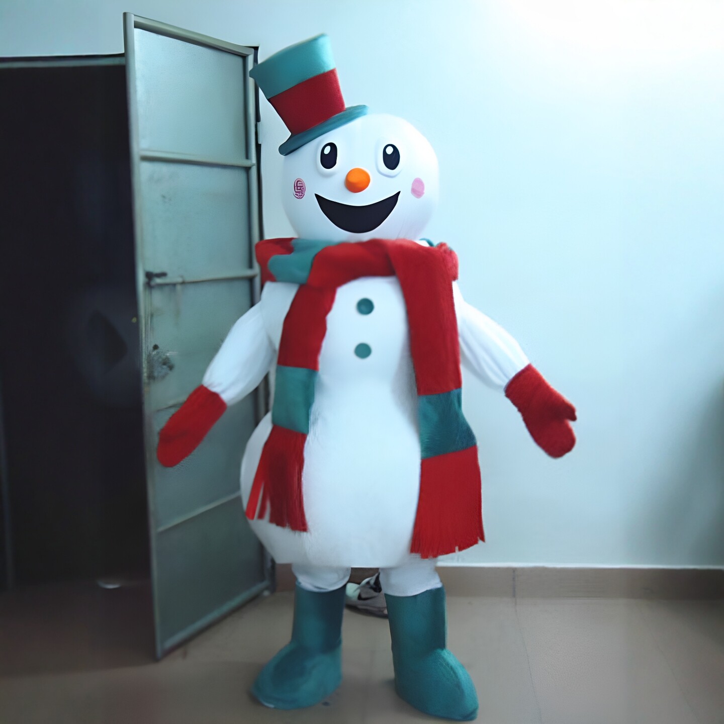 定制动漫圣诞雪人娃娃玩偶穿戴装扮卡通人偶巡演出布偶道具衣服装图片