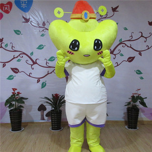 定做动漫金行走道具表演公仔毛绒大元宝卡通人偶衣服装巡演服布偶