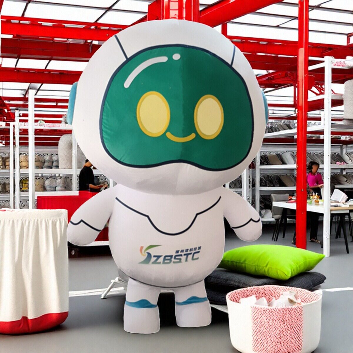 定制动漫科技充气人穿机器人活动宣传行走巡演出卡通人偶布偶衣服