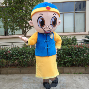 定做动漫古郎中师爷表演道具行走中医小神医卡通人偶衣服装巡演服