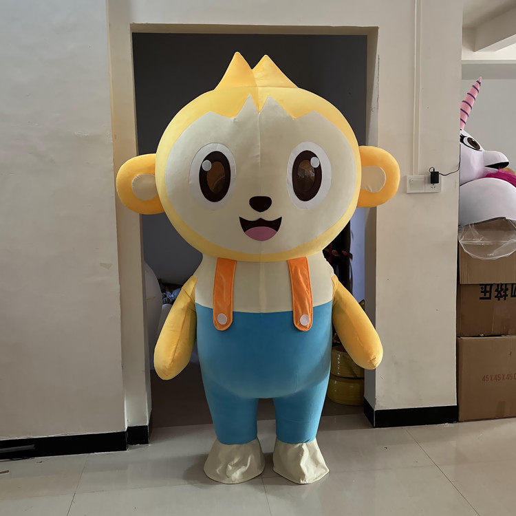 定做充气毛绒行走可爱小猴子表演演出巡演卡通人偶布偶装扮衣服玩